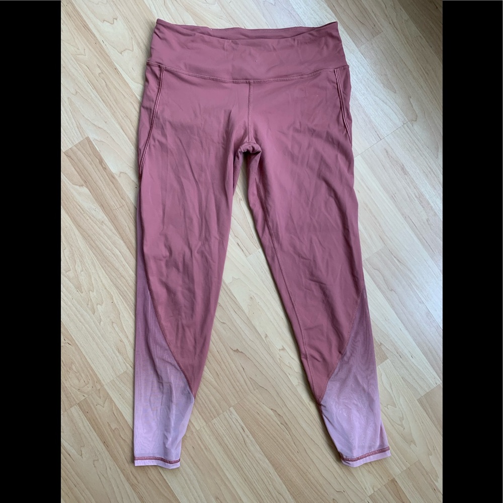 Victoria secret sport pink with mesh leggings